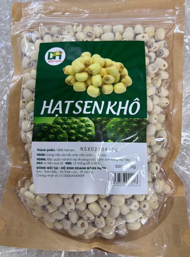 Hạt sen khô DH 500g